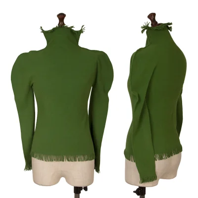 ISSEY MIYAKE FETE A-POC INSIDE Fringe Cutting Hight-neck Top