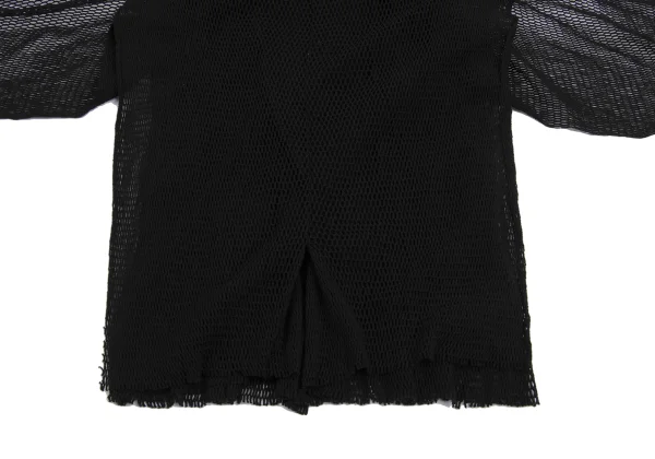 Unbranded Mesh Switching Front Frill Sleeveless Top K-161160_008