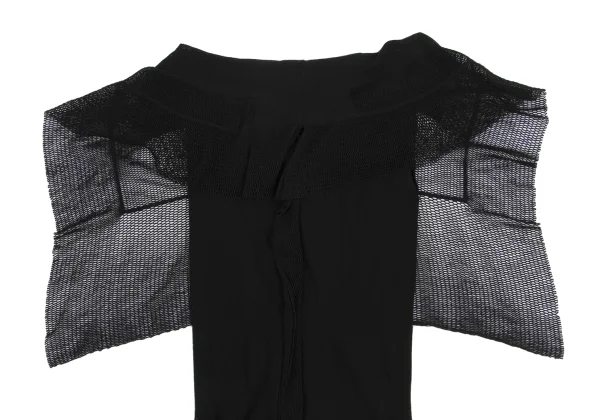 Unbranded Mesh Switching Front Frill Sleeveless Top K-161160_011