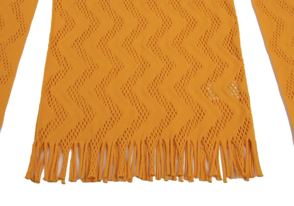 ISSEY MIYAKE A-POC INSIDE Zigzag Mesh Fringe Hight-neck Top K-161164_007