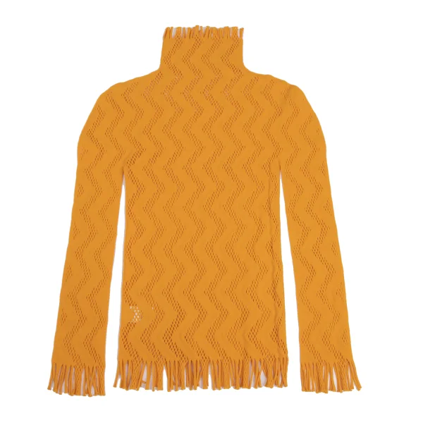 ISSEY MIYAKE A-POC INSIDE Zigzag Mesh Fringe Hight-neck Top K-161164_009