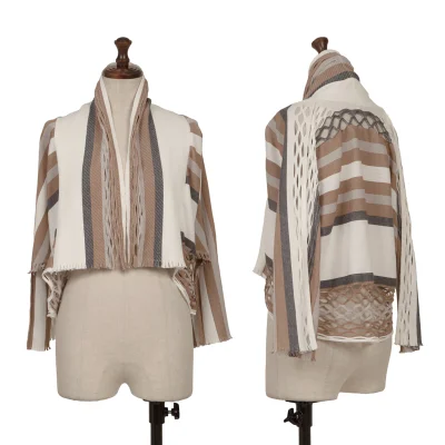 ISSEY MIYAKE A-POC INSIDE Mesh Cutting Stripe Dolman Cardigan