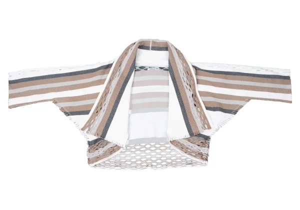 ISSEY MIYAKE A-POC INSIDE Mesh Cutting Stripe Dolman Cardigan K-161166_002