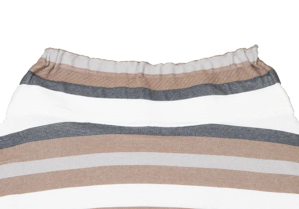 イッセイミヤケISSEY MIYAKE A-POC INSIDE メッシュカッティングボーダーパンツ 白茶他2 K-161167_004