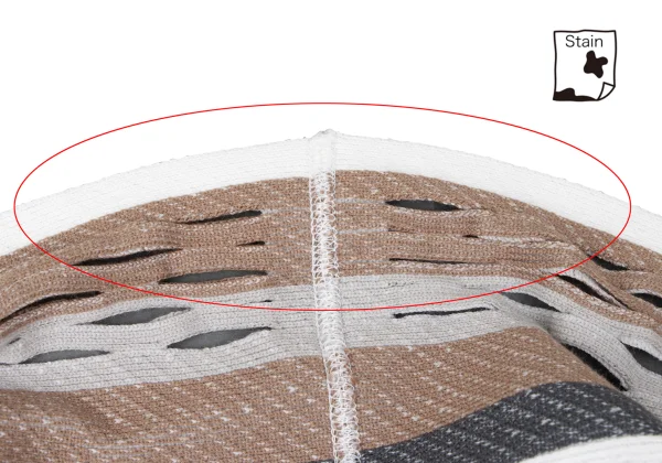 イッセイミヤケISSEY MIYAKE A-POC INSIDE メッシュカッティングボーダーセットアップ 白茶他2 K-161168_008