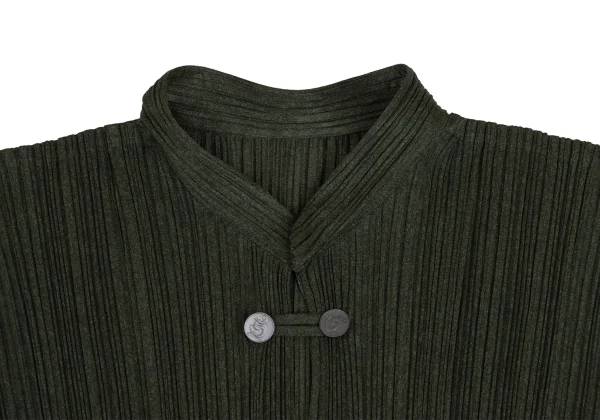 PLEATS PLEASE Fabric Printed Skipper Short Sleeve Shirt K-161170_003