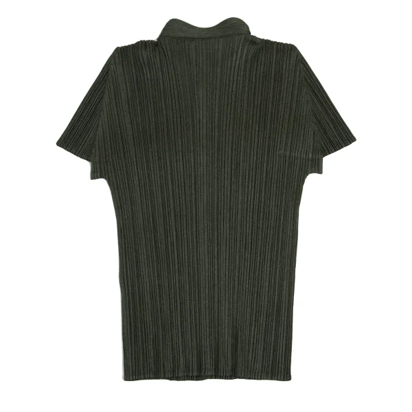 PLEATS PLEASE Fabric Printed Skipper Short Sleeve Shirt K-161170_008