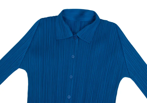 PLEATS PLEASE Pleated 3/4 Sleeve Shirt K-161171_003