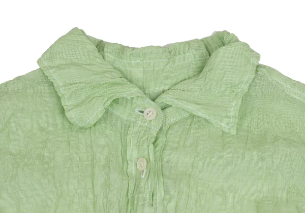 PLEATS PLEASE Wrinkled Pleated See-through Shirt K-161172_004