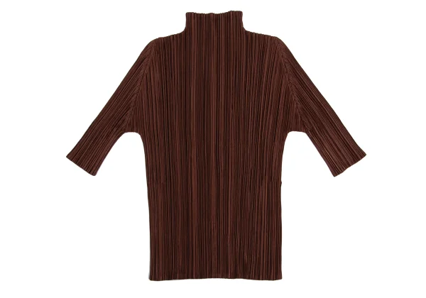 PLEATS PLEASE Shiny Pleated High Neck Top K-161173_002