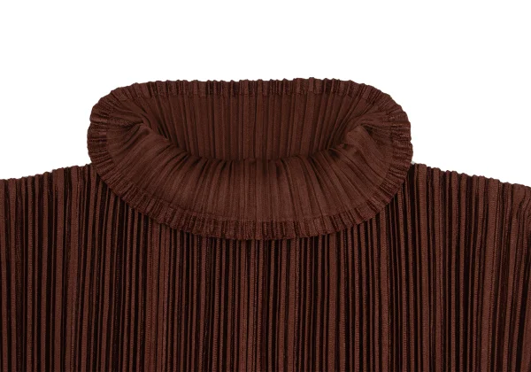 PLEATS PLEASE Shiny Pleated High Neck Top K-161173_004