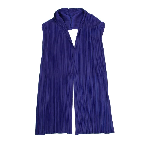 PLEATS PLEASE Pleated Sleeveless Cardigan K-161176_002