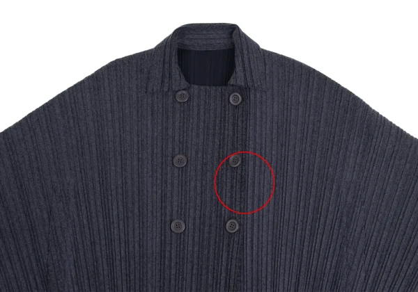 PLEATS PLEASE Felt Like Poly Poncho Jacket K-161177_003