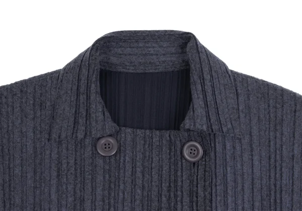 PLEATS PLEASE Felt Like Poly Poncho Jacket K-161177_005