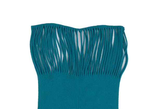 ISSEY MIYAKE A-POC Mesh Jacquard Fringe Knit Socks K-161181_003
