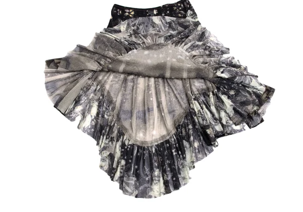 Jean Paul GAULTIER FEMME Floral Forest Printed Mesh Skirt K-161184_007