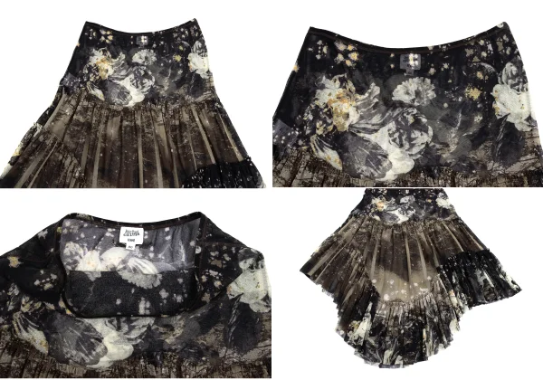 Jean Paul GAULTIER FEMME Floral Forest Printed Sleeveless & Skirt K-161185_014