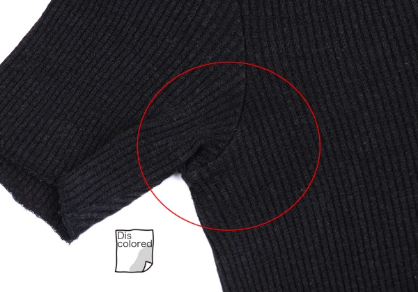 tricot COMME des GARCONS Ribbed Skipper Short Sleeve Polo Shirt K-161191_004