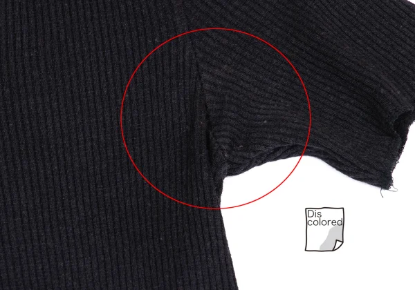 tricot COMME des GARCONS Ribbed Skipper Short Sleeve Polo Shirt K-161191_005