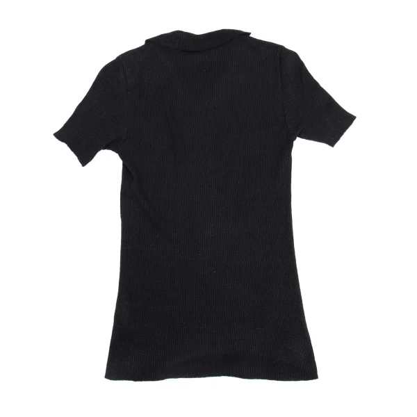 tricot COMME des GARCONS Ribbed Skipper Short Sleeve Polo Shirt K-161191_011