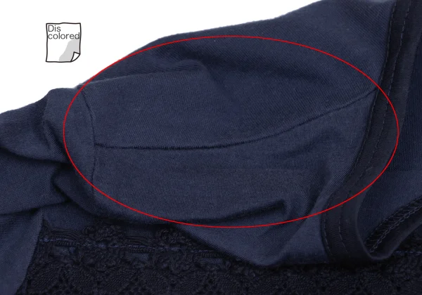 tricot COMME des GARCONS Dyed Front Lace Switching T-shirt K-161192_004