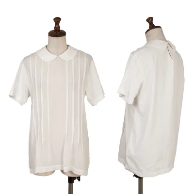 tricot COMME des GARCONS Pintuck Switching Round Collar T Shirt