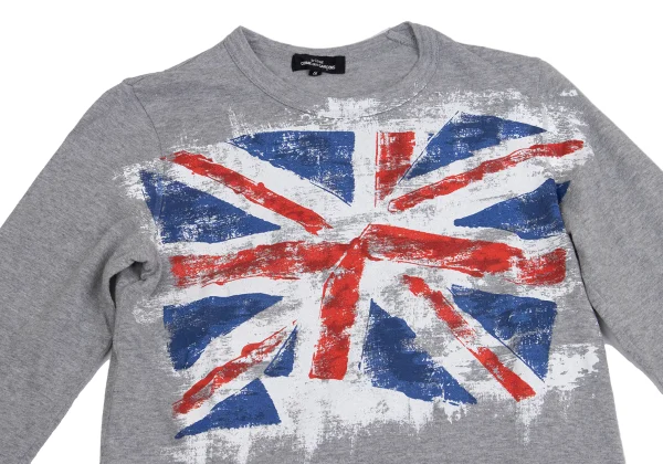 tricot COMME des GARCONS Fade Union Jack Printed 3/4 Sleeve T-shirt K-161195_002