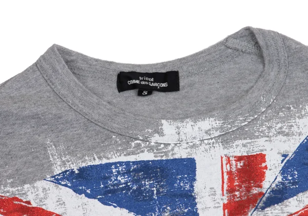 tricot COMME des GARCONS Fade Union Jack Printed 3/4 Sleeve T-shirt K-161195_003