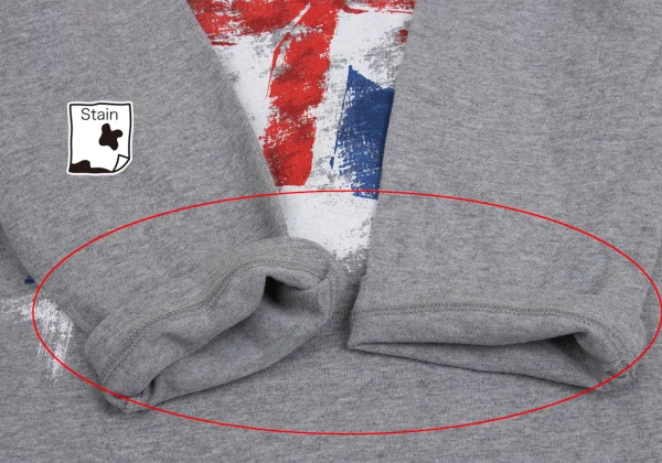 tricot COMME des GARCONS Fade Union Jack Printed 3/4 Sleeve T-shirt K-161195_007
