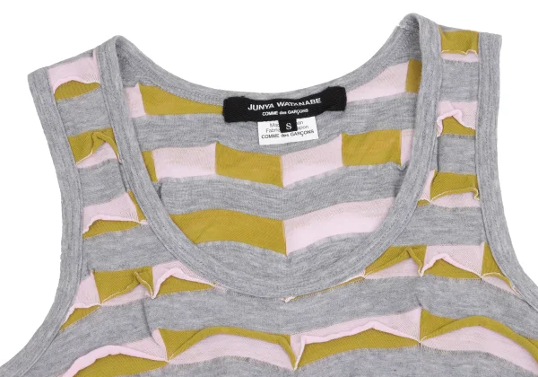 JUNYA WATANABE COMME des GARCONS Tiered Design Striped Tank Top K-161197_004
