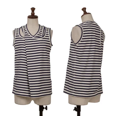 JUNYA WATANABE COMME des GARCONS Deformation Striped Tank Top