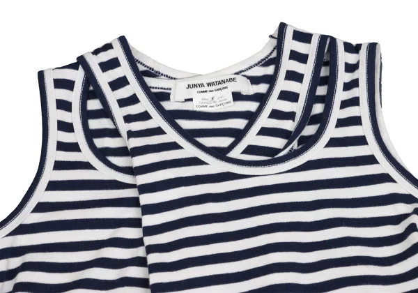 JUNYA WATANABE COMME des GARCONS Deformation Striped Tank Top K-161198_004