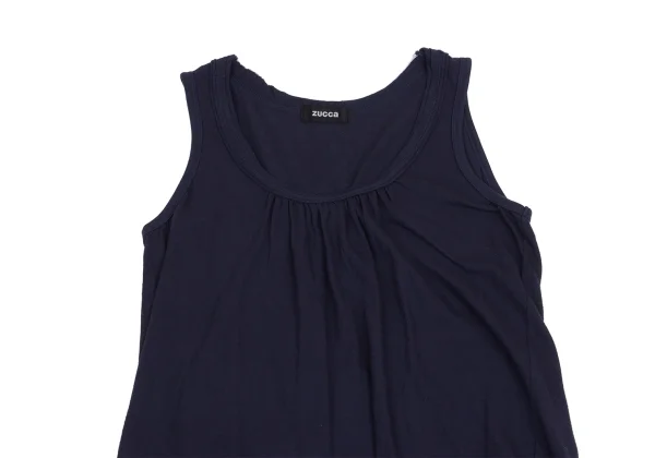 zucca Dyed Cotton Gather Neck Tank Top K-161201_003
