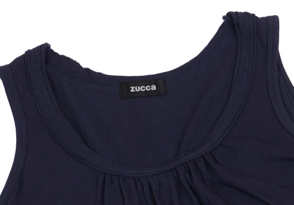 zucca Dyed Cotton Gather Neck Tank Top K-161201_004