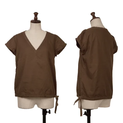 BACCA Drawstring V-neck Top