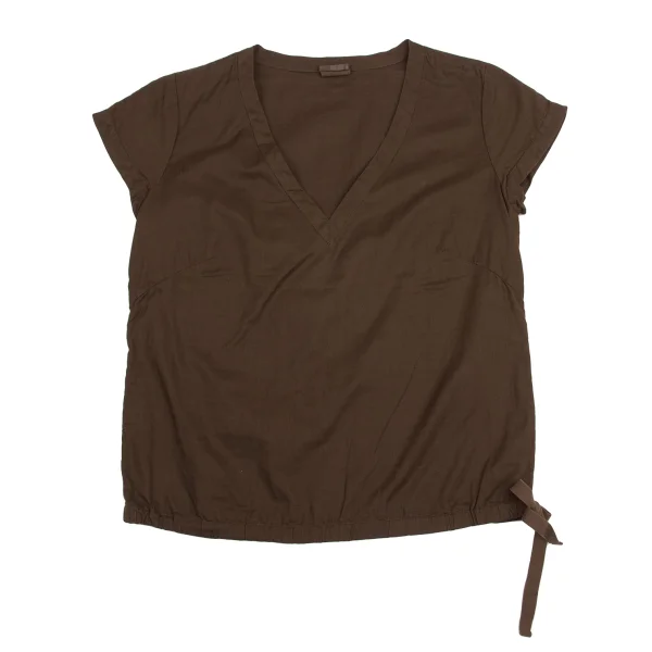 BACCA Drawstring V-neck Top K-161204_002