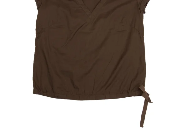 BACCA Drawstring V-neck Top K-161204_006