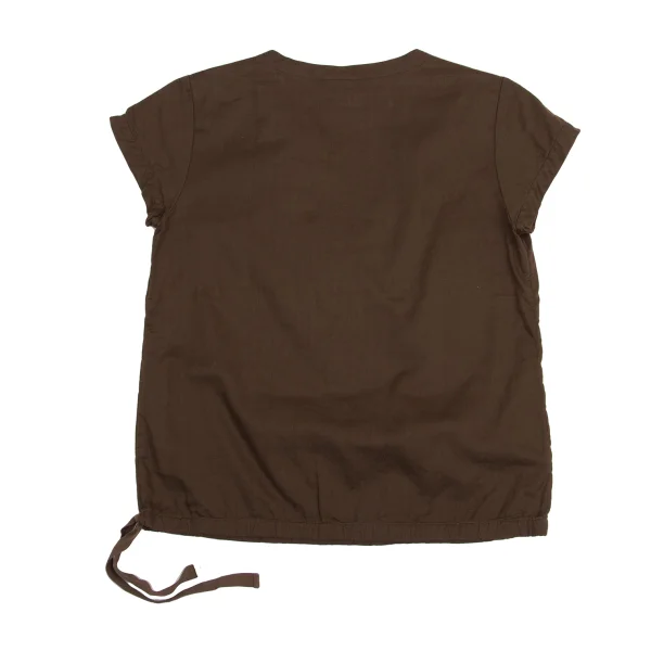 BACCA Drawstring V-neck Top K-161204_009