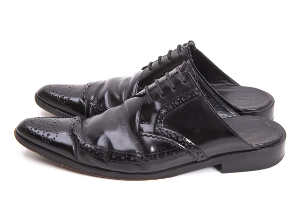 tricot COMME des GARCONS Wing Tip Leather Mules K-161205_004