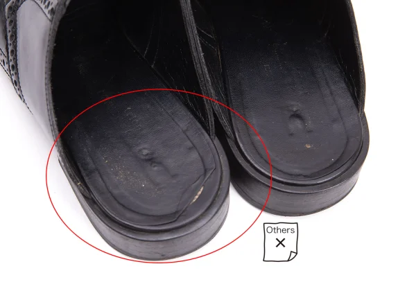 tricot COMME des GARCONS Wing Tip Leather Mules K-161205_006
