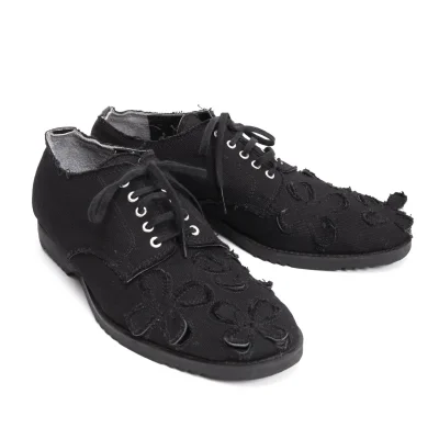 COMME des GARCONS Floral Cutting Canvas Shoes