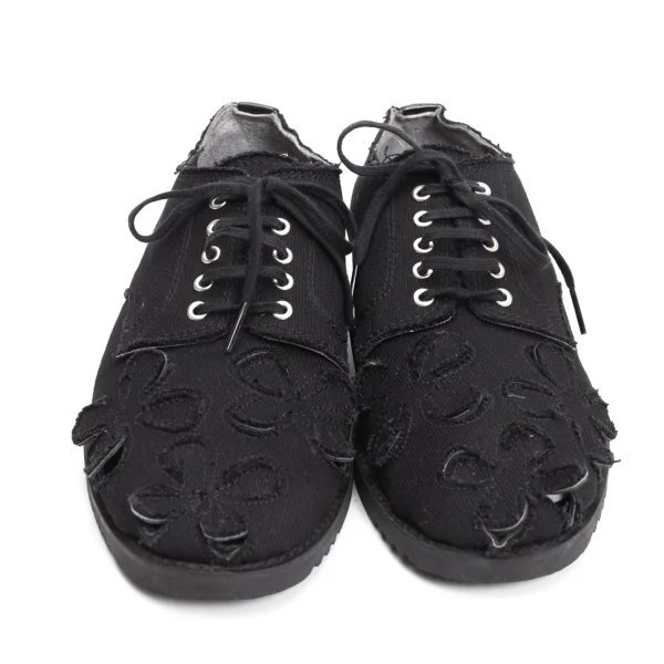 COMME des GARCONS Floral Cutting Canvas Shoes K-161206_002