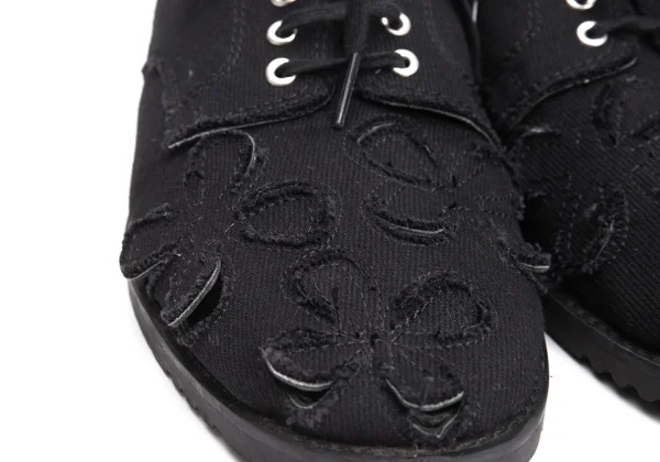 COMME des GARCONS Floral Cutting Canvas Shoes K-161206_003