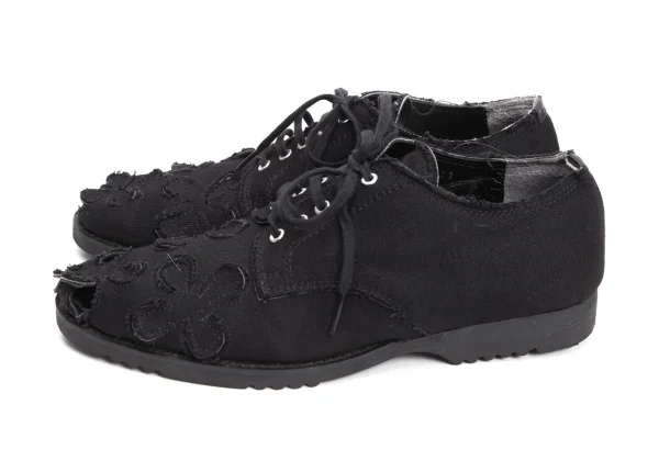 COMME des GARCONS Floral Cutting Canvas Shoes K-161206_005