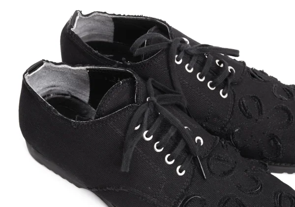 COMME des GARCONS Floral Cutting Canvas Shoes K-161206_008