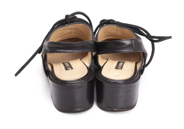 ANN DEMEULEMEESTER Strap Leather Mules K-161207_004