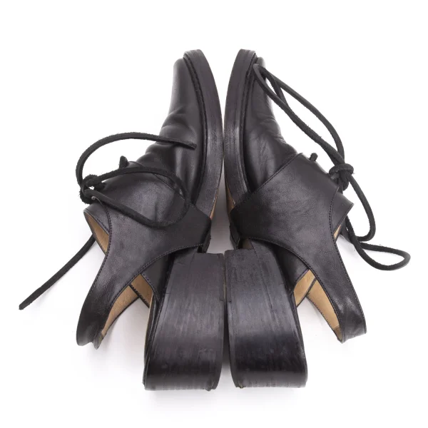 ANN DEMEULEMEESTER Strap Leather Mules K-161207_009