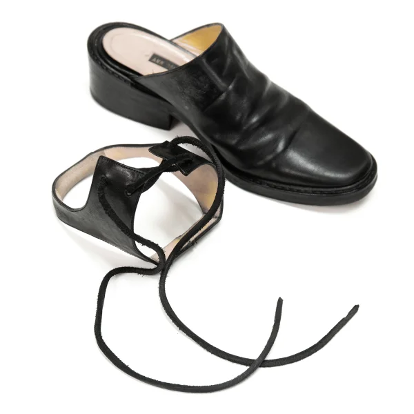 ANN DEMEULEMEESTER Strap Leather Mules K-161207_010