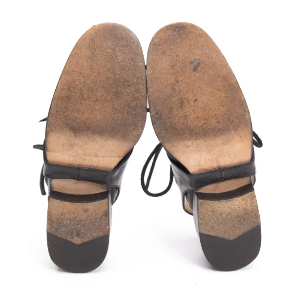 ANN DEMEULEMEESTER Strap Leather Mules K-161207_012