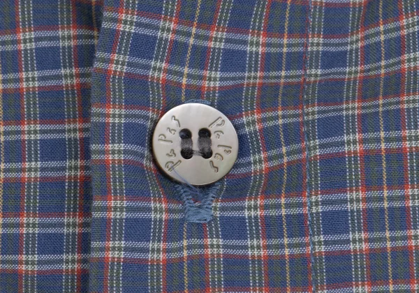 Papas Cotton Logo Patch Check Long Sleeve Shirt K-161209_004